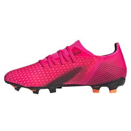 Adidas X Ghosted.3 Fg M FW6945 fodboldstøvler grafit, pink lyserød 1