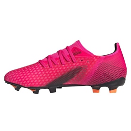 Adidas X Ghosted.3 Fg M FW6945 fodboldstøvler lyserød grafit, lyserød 1