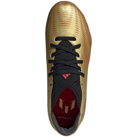 Adidas Nemeziz Messi.3 Fg Jr FY0807 fodboldstøvler orange, guld gylden 1