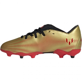 Adidas Nemeziz Messi.3 Fg Jr FY0807 fodboldstøvler orange, guld gylden 2