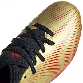 Adidas Nemeziz Messi.3 Fg Jr FY0807 fodboldstøvler orange, guld gylden 3