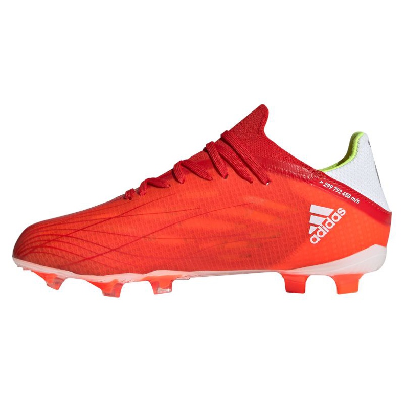 Adidas X Speedflow.1 Fg Jr FY3284 fodboldstøvler rød appelsiner og røde 1
