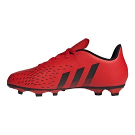 Adidas Predator Freak.4 FxG Jr FY6322 fodboldstøvler rød appelsiner og røde 1