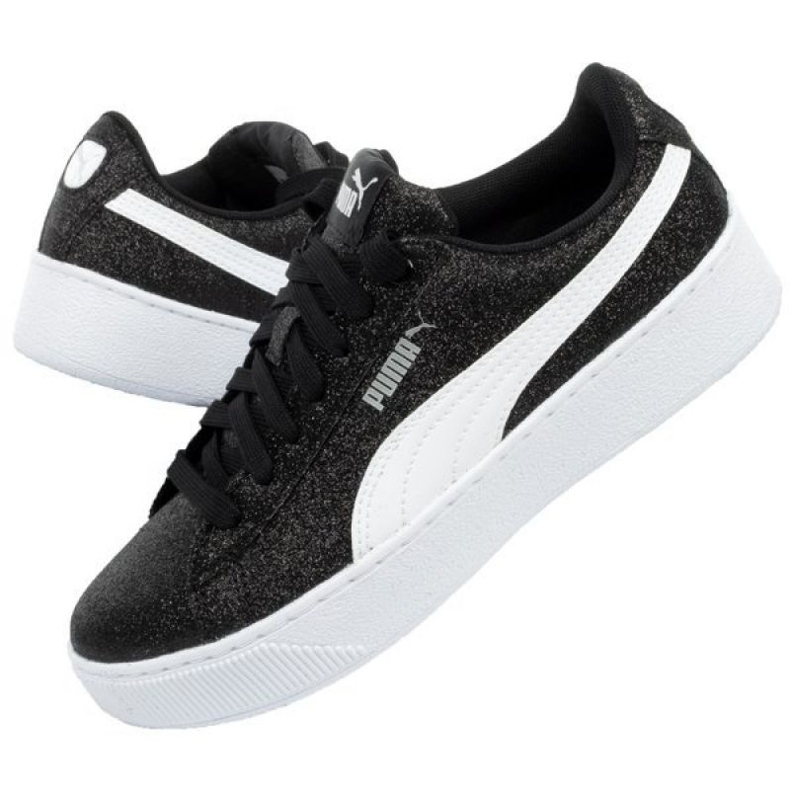 Puma Vikky Platform Glitz Jr 366856 02 sort blå 1