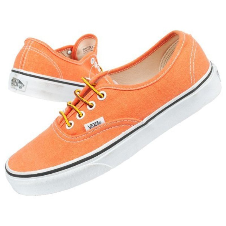 Vans Autentiske 0VOEC9D sko hvid orange 1