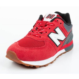 New Balance Jr PC574ATG sko sort rød grå 2