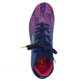 Adidas X Speedflow Messi.1 Fg Jr FY6929 fodboldstøvler marineblå, lilla, blå, flerfarvet blå 1