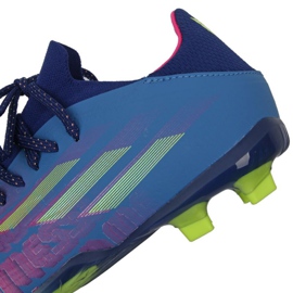Adidas X Speedflow Messi.1 Fg Jr FY6929 fodboldstøvler marineblå, lilla, blå, flerfarvet blå 2