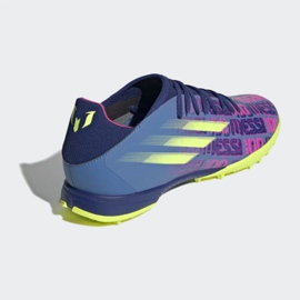 Adidas X Speedflow Messi.3 Tf M FY6896 fodboldstøvler marineblå, flerfarvet blå og marineblå 3