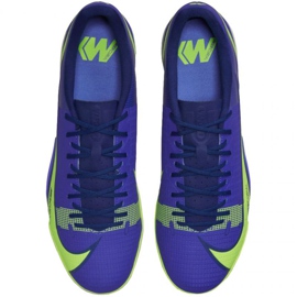 Nike Mercurial Vapor 14 Academy Tf M CV0978 474 fodboldsko blå, grøn blå 1