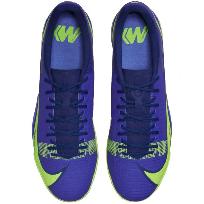 Nike Mercurial Vapor 14 Academy Tf M CV0978 474 fodboldsko blå, grøn blå 1