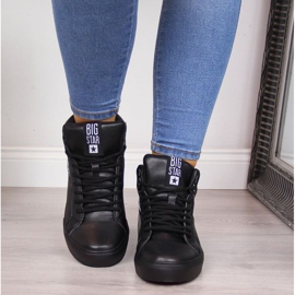 Højhælede sneakers Big Star W EE274355 sort 2