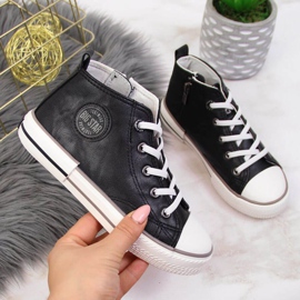 Sneakers i øko -læder Big Star Jr II374003 sort 1