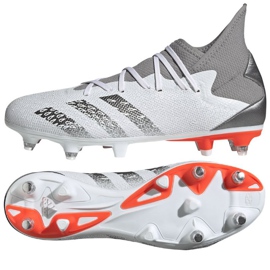 Adidas Predator Freak.3 Sg M FY6306 fodboldstøvler hvid grå 1