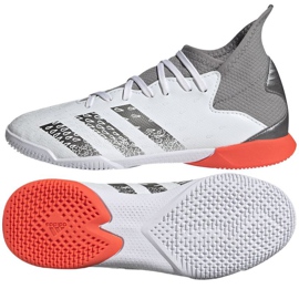 Adidas Predator Freak.3 In Jr FY6286 fodboldstøvler grå, hvid hvid 1