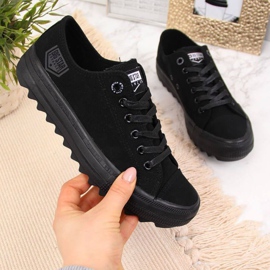 Tekstilsneakers Big Star W FF274248 sort 1