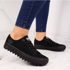 Tekstilsneakers Big Star W FF274248 sort 2