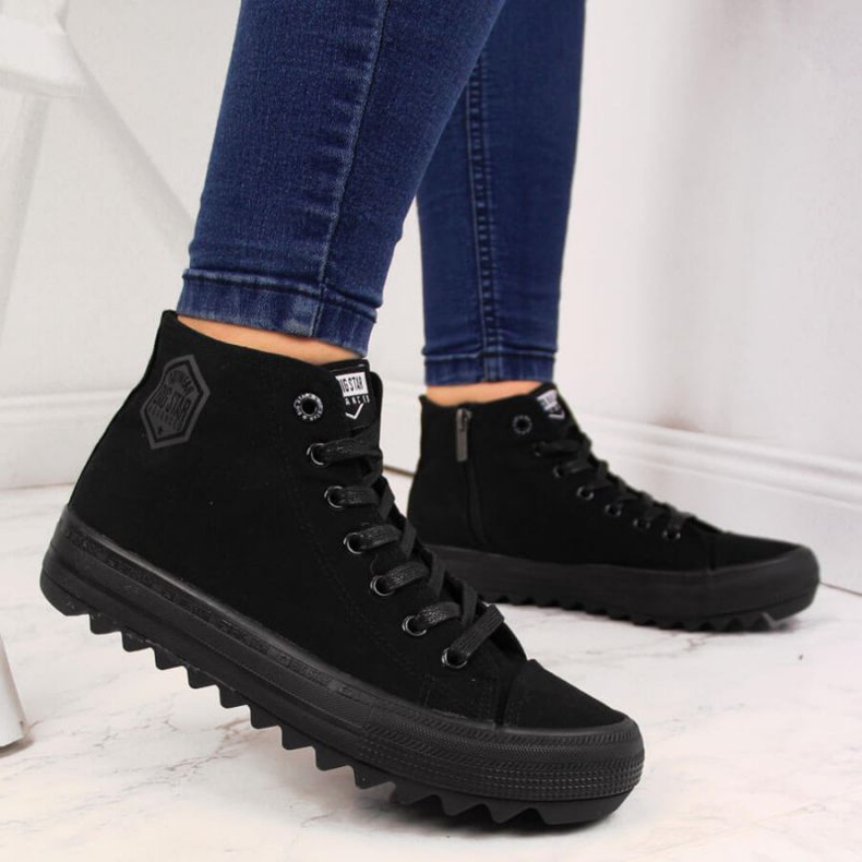 Tekstilsneakers Big Star W FF274244 sort 2