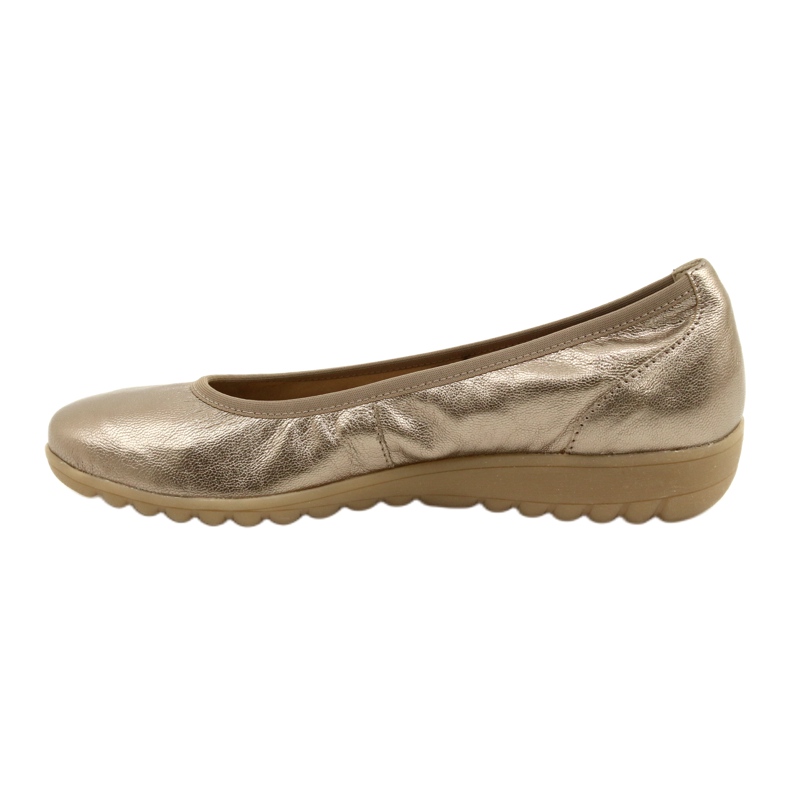 Caprice Ballerina Taupe Metallic 9-22161-28 beige flerfarvet gylden 4