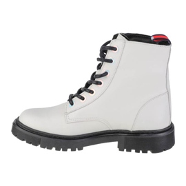 Tommy Hilfiger Jeans Iridescent Eyelets Flat Boot W EN0EN01537-YBL hvid 1
