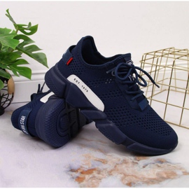 Tekstil sportssko Big Star W JJ274274 marineblå 2