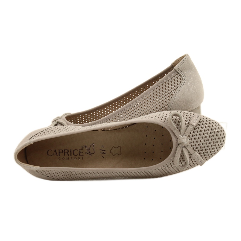Dame pumps Caprice 22500-28 beige sølv 7