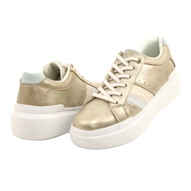 American Club Women's Sports Sneakers på en tyk sål gylden amerikansk klub RH68/22 3
