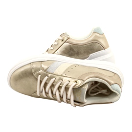 American Club Women's Sports Sneakers på en tyk sål gylden amerikansk klub RH68/22 4