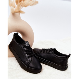 Læder Sneakers Big Star JJ374025 Sort 2