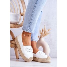 FB2 Klassiske Espadriller På Den Hvide Julianne Platform 1