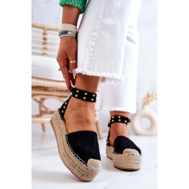 FB2 Sorte Lillian Espadrilles sandaler med dyser 2
