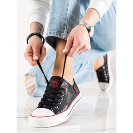 Big Star Sneakers til kvinder JJ274129 sort 1