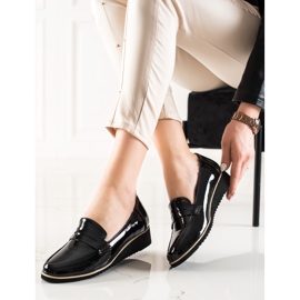 Goodin Let lakerede loafers sort 1