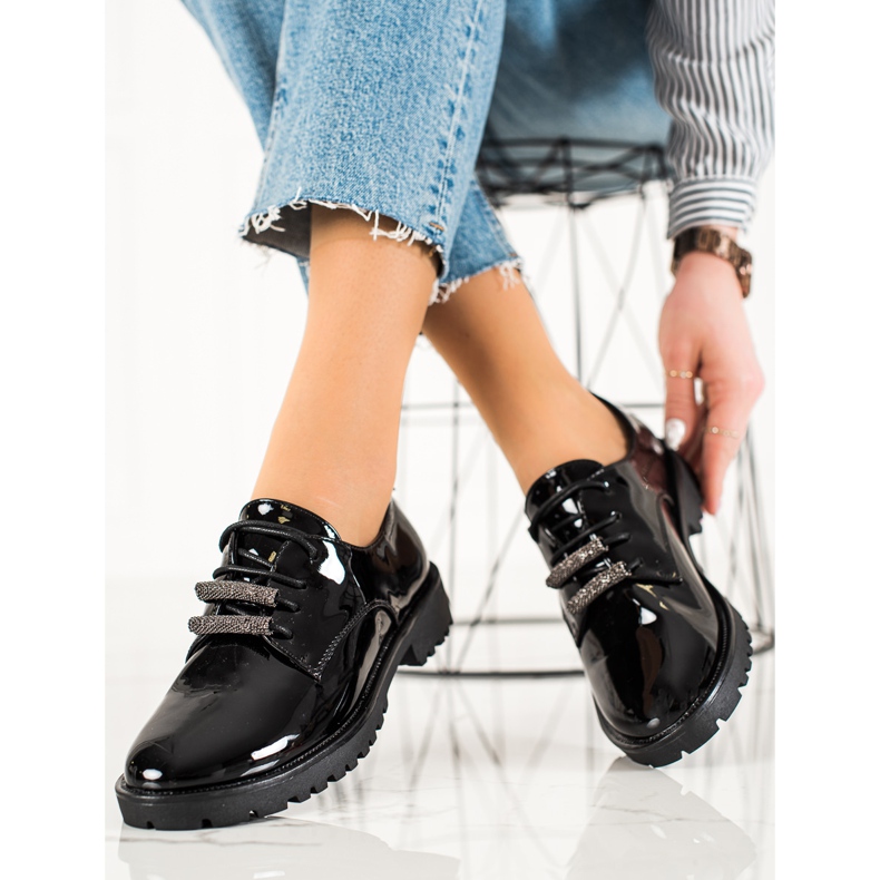 Goodin Lakerede brogues sort 1