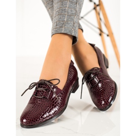 W. Potocki Elegante Potocki-sko med snøre rød 2