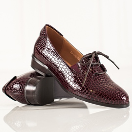W. Potocki Elegante Potocki-sko med snøre rød 1