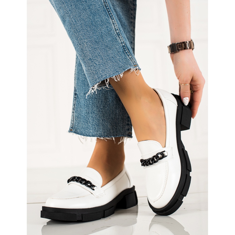Goodin Mode hvide loafers 1