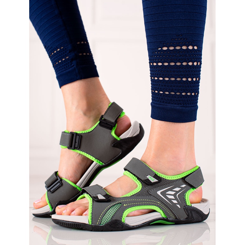 Sport Sandaler DK grå grøn 1