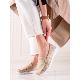 Goodin Lette loafers på platformen beige 1