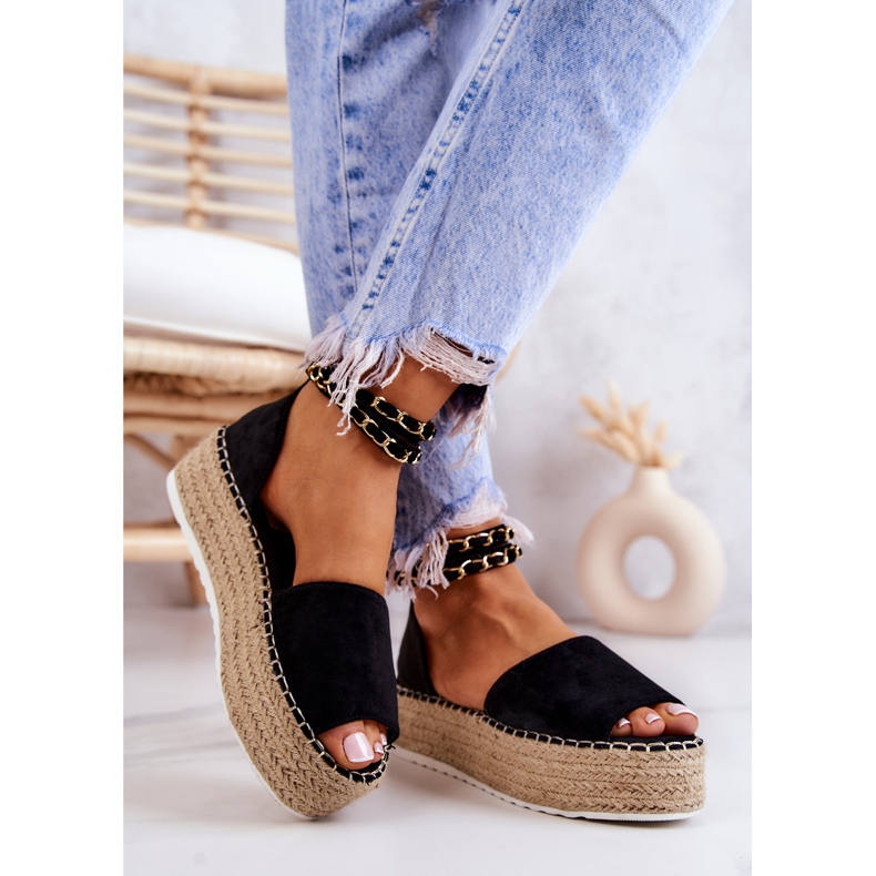 FB2 Espadrillesandaler på den sorte Jeannie-platform 2