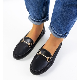 Sorte dame loafers fra Ilana 2
