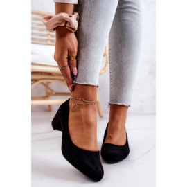 Suede Pumps On A Bar Sergio Leone PB291 Sort 2
