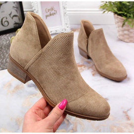 Gennembrudte støvler Filippo W PAW319B beige 1