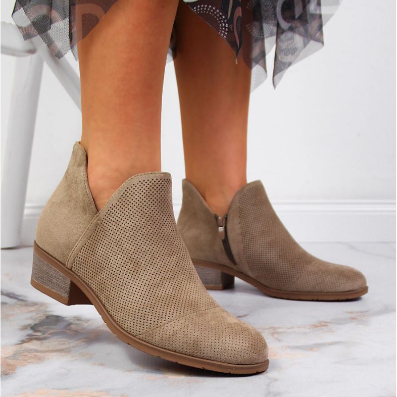 Gennembrudte støvler Filippo W PAW319B beige 2