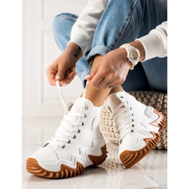 TRENDI Hvide mode sneakers 1