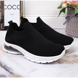 Slip-on sportssko Potocki W WOL57A sort 2