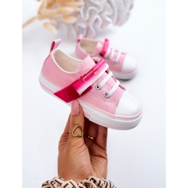 Lave sneakers til børn Big Star JJ374078 Pink lyserød 1