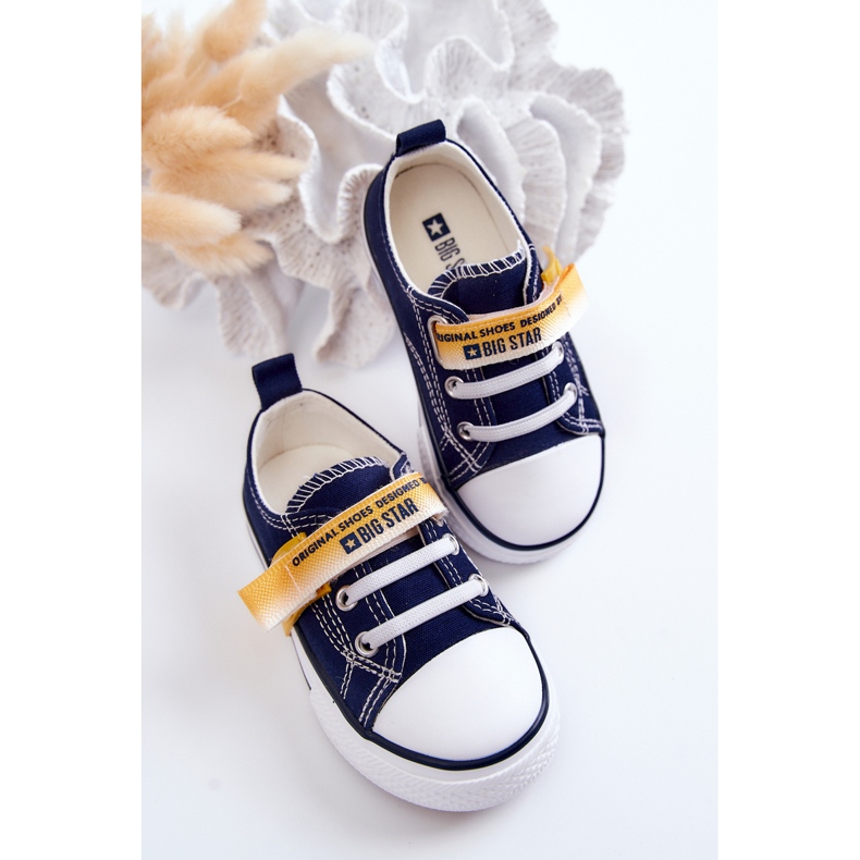 Lave sneakers til børn Big Star JJ374077 Marineblå 2