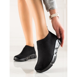 SUPER COOL Komfortable slip-on sportssko sort 2
