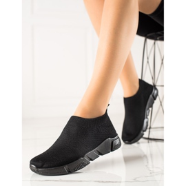 SUPER COOL Komfortable slip-on sportssko sort 1